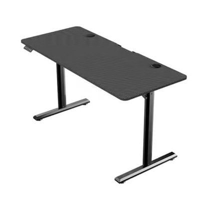 Bàn Gaming Nâng hạ WARRIOR Paladin WGT605 1m4 | Thép, Mặt bàn P1PB, Black