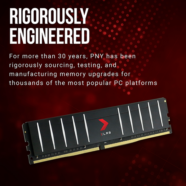  RAM PC PNY XLR8 Low Profile 16GB DDR4 | (1x16GB), 3200MHz, CL16 (MD16GD4320016LP) 