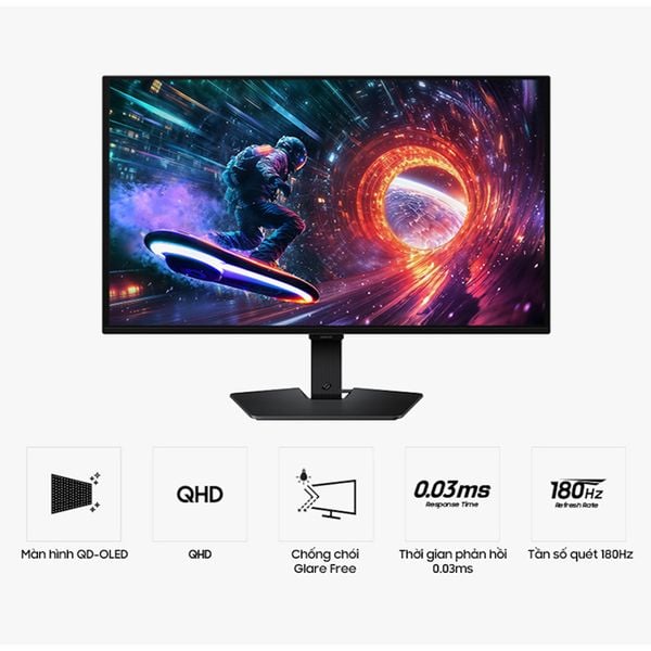  Màn hình Gaming Samsung Odyssey G5 G50SF LS27FG502SEXXV | 27 inch, QHD, OLED, 180Hz, 0.03ms 