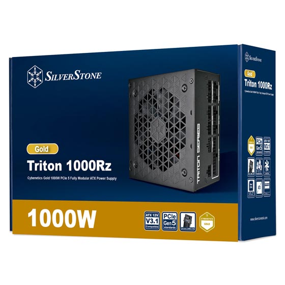  Nguồn máy tính SilverStone 1000RZ 1000W F-Module Gold- Đen 