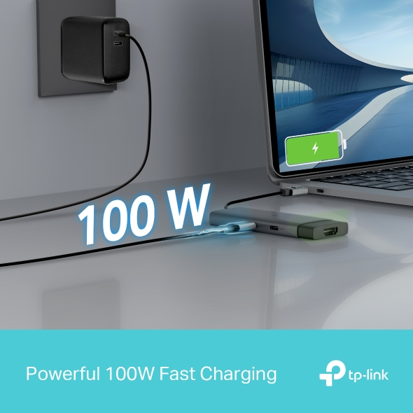 Hub USB Type-C 5 cổng (5 in 1) TP-Link (UH5020C) | 1× HDMI 4K 60Hz, 1× PD 100W, 2x USB-A 3.0, 1x USB-C 3.0 