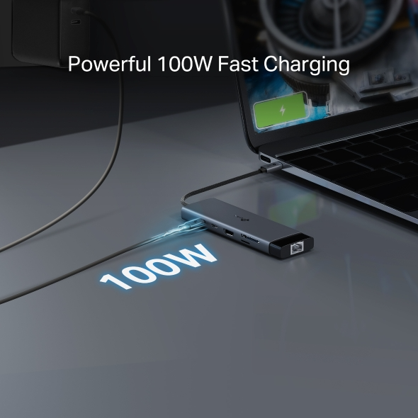 Hub USB Type-C 9 cổng (9 in 1) TP-Link (UH9120C) | 1× HDMI 4K 60Hz, 1× PD 100W, 1× RJ45 1000Mbps, 1× SD + 1× TF (104MBps), 3× USB-A 3.0, 1× USB-C 3.0 