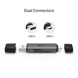  Đầu đọc thẻ USB 3.0 Type-C&A dành cho thẻ SD và microSD 3.0 | TP-Link UA430D 