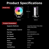  Tản nhiệt khí Leopard K400 LCD (Support 2011) | Màn hình LCD, LGA 2011/1700/1200, Đen 