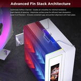  Tản nhiệt khí Leopard K400 LCD (Support 2011) | Màn hình LCD, LGA 2011/1700/1200, Trắng 