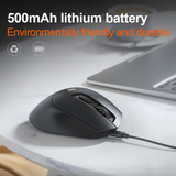  Chuột văn phòng INPHIC DR01 | Wireless, Bluetooth, 1600 DPI, 83g, Đen 