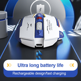  Chuột gaming INPHIC F9 Gundam | Wireless, 2400 DPI, 90g, Trắng Xanh 