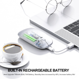  Chuột văn phòng INPHIC M1P | Wireless, 1600 DPI, 73g, Bạc 