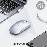  Chuột văn phòng INPHIC M1P | Wireless, 1600 DPI, 73g, Bạc 