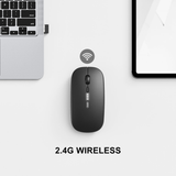  Chuột văn phòng INPHIC M1P | Wireless, 1600 DPI, 73g, Đen 