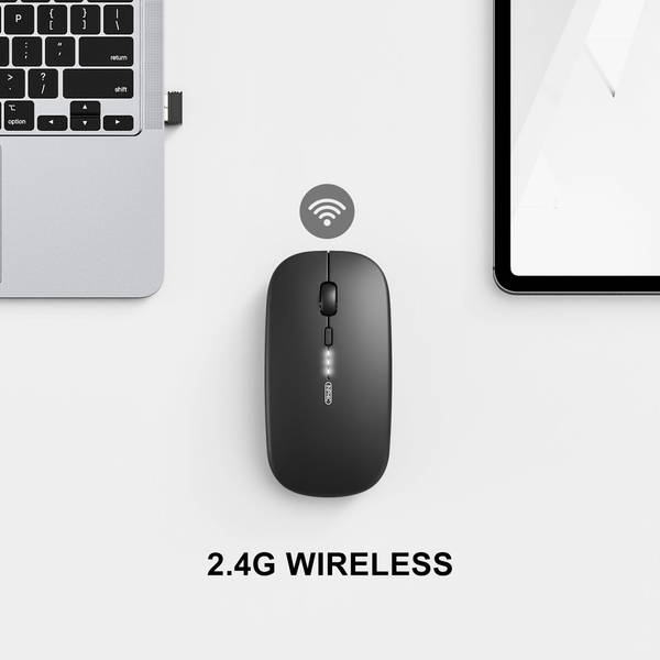  Chuột văn phòng INPHIC M1P Chính Hãng | Wireless, 1600 DPI, 73g, Đen 