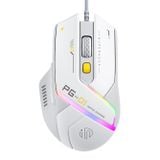  Chuột gaming INPHIC PG1 | Wired, 12800 DPI, 78g, Trắng 