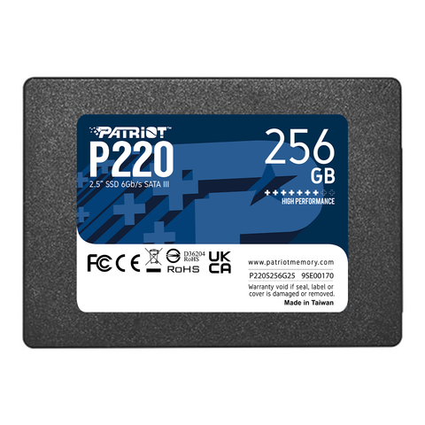 Ổ cứng SSD Patriot P220 256GB | SATA III, 2.5 inch (P220S256G25)