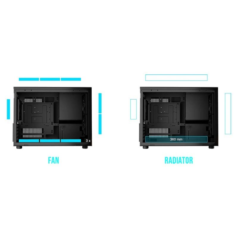 Thùng máy Case Gamdias Athena M4M | M-ATX, Mặt Gỗ