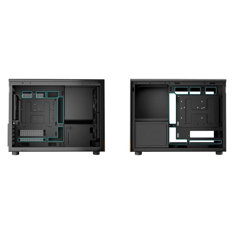 Thùng máy Case Gamdias Athena M4M | M-ATX, Mặt Gỗ