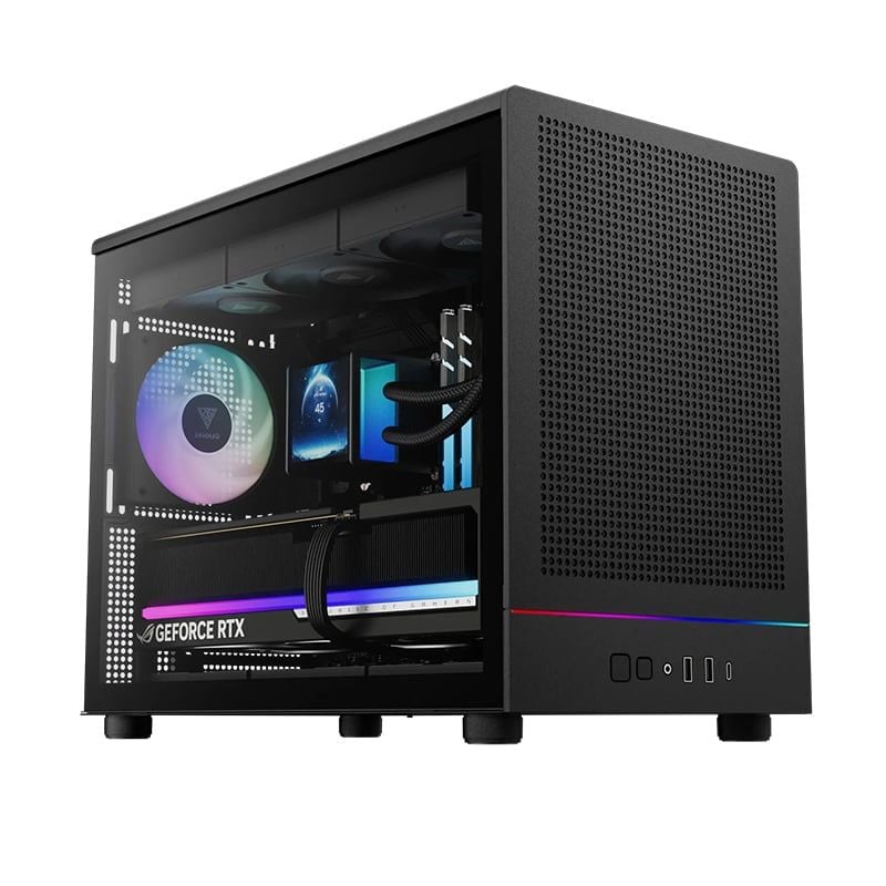  Thùng máy Case Gamdias Athena M4M | M-ATX, Đen 