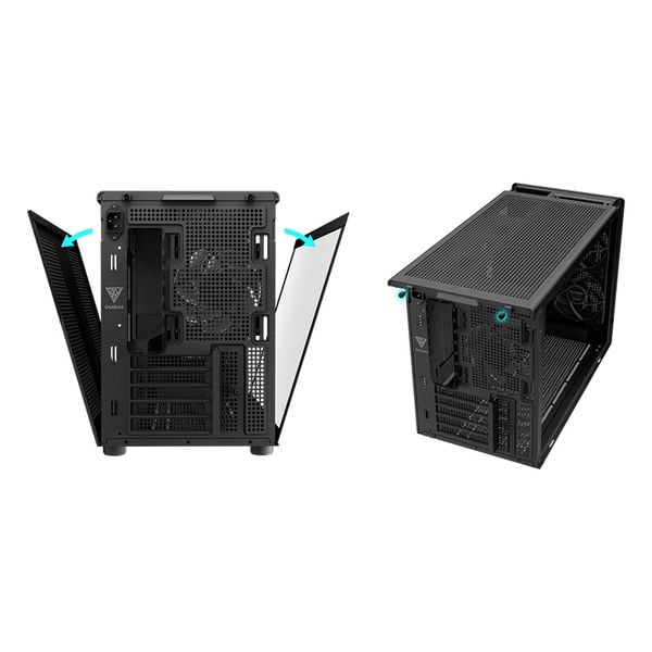 Thùng máy Case Gamdias Athena M4M | M-ATX, Đen 