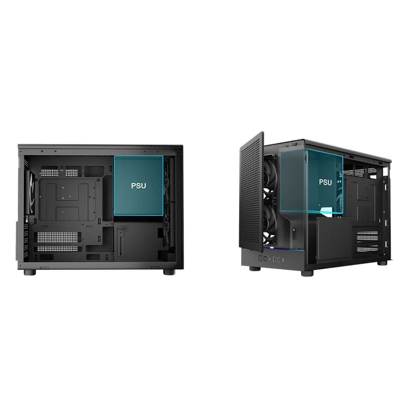  Thùng máy Case Gamdias Athena M4M | M-ATX, Đen 