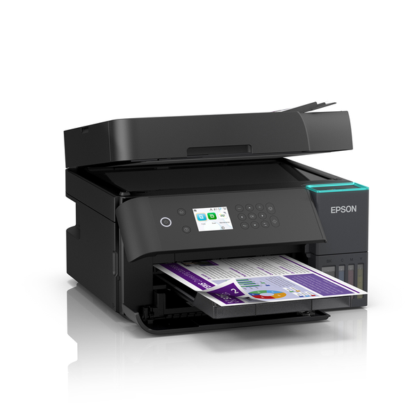  Máy In Epson Phun Màu EcoTank L6370 | In, Copy, Scan đảo mặt,  A4, A5, USB, LAN, WIFI 