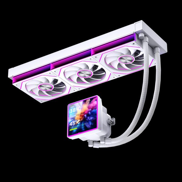  Tản nhiệt nước Leopard Pro Flow 360 SE ARGB LCD | 360mm, ARGB, LCD, Trắng 