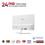  Màn hình văn phòng VSP IP2407SG Trắng | 24 inch, FHD, IPS, 100Hz 