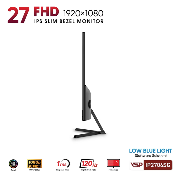  Màn hình văn phòng VSP IP2706SG | 27 inch, FHD, IPS, 120Hz 