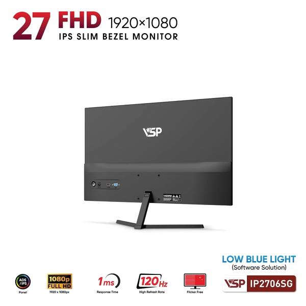  Màn hình văn phòng VSP IP2706SG | 27 inch, FHD, IPS, 120Hz 