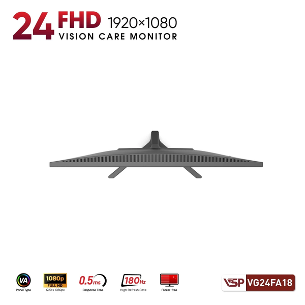  Màn hình Gaming VSP VG24FA18 | 24 inch, FHD, VA, 180Hz 