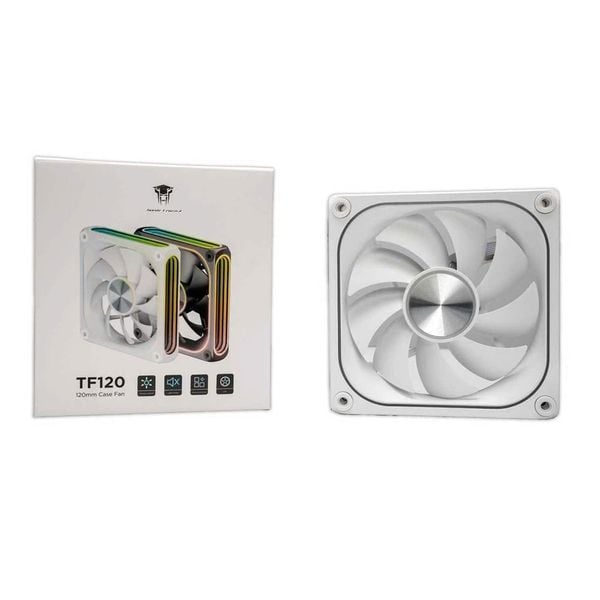  Quạt tản nhiệt PC Leopard TF120 ARGB (Sync Main) | 120mm, HDB, Gió thuận, Trắng 