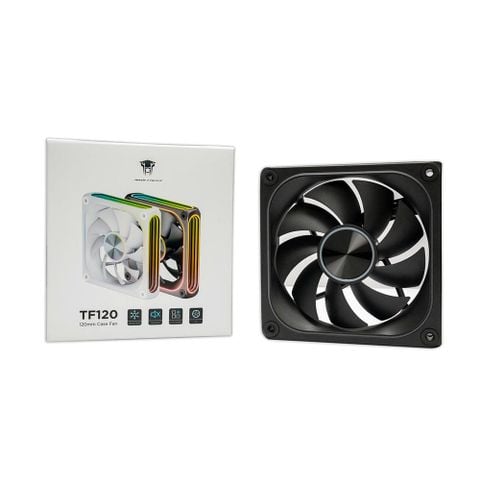 Quạt tản nhiệt PC Leopard TF120 ARGB (Sync Main) | 120mm, HDB, Gió thuận, Đen