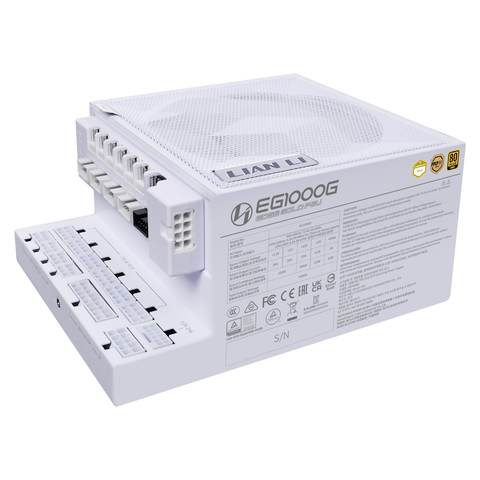 Nguồn máy tính Lian Li EDGE 1000W 80 Plus Gold (Kèm HUB) PSULLEG1000G.WH00.EU | Full Modular, ATX, Trắng