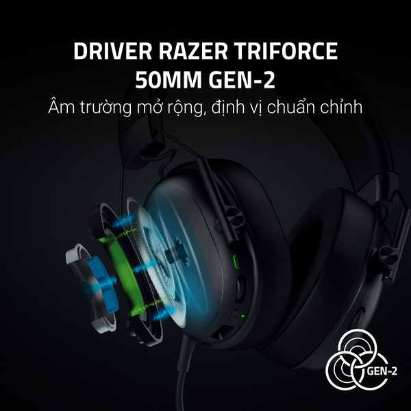  Tai nghe Gaming Razer BlackShark V3 X HyperSpeed (RZ04-05420100-R3M1) | Không dây, Over-ear, Black 