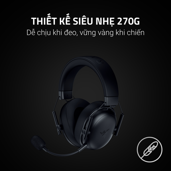  Tai nghe Gaming Razer BlackShark V3 X HyperSpeed (RZ04-05420100-R3M1) | Không dây, Over-ear, Black 