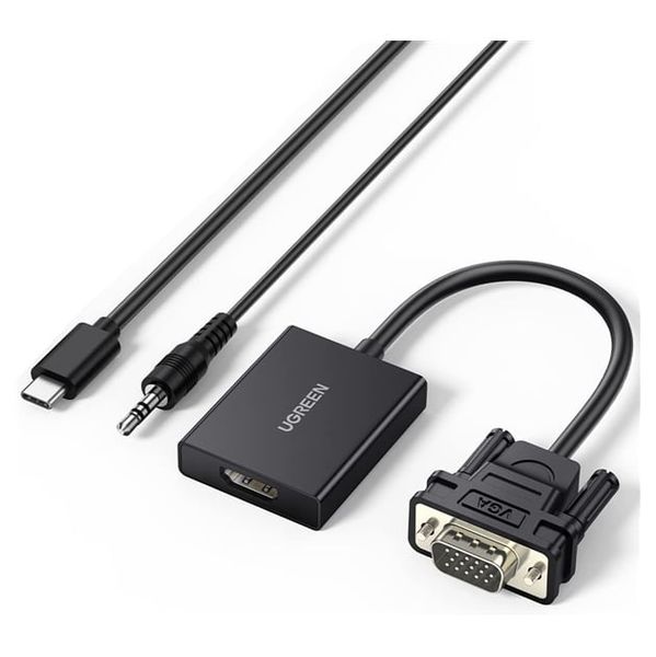  Cáp chuyển đổi VGA sang HDMI + Audio | 1080P@60Hz, Ugreen 50945 