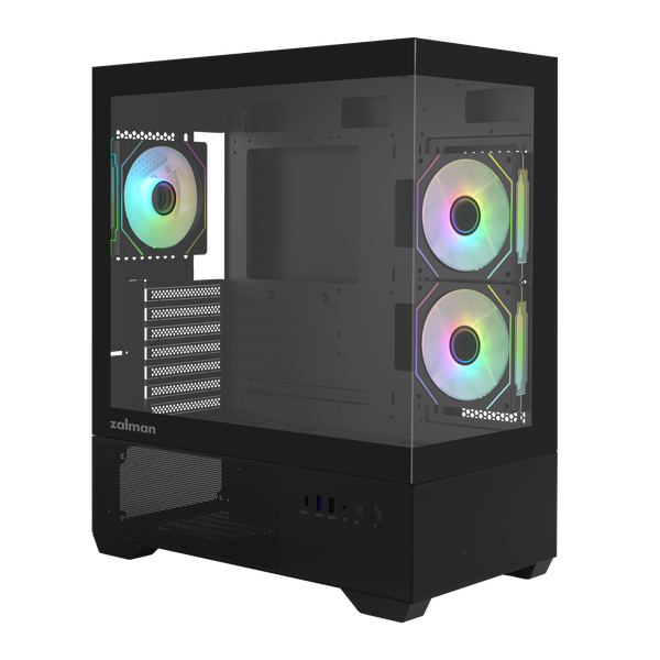  Thùng máy Zalman Chronix V2 (Kèm sẵn 3 Fan) | ATX, Đen 
