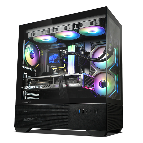  Thùng máy Zalman Chronix V2 (Kèm sẵn 3 Fan) | ATX, Đen 