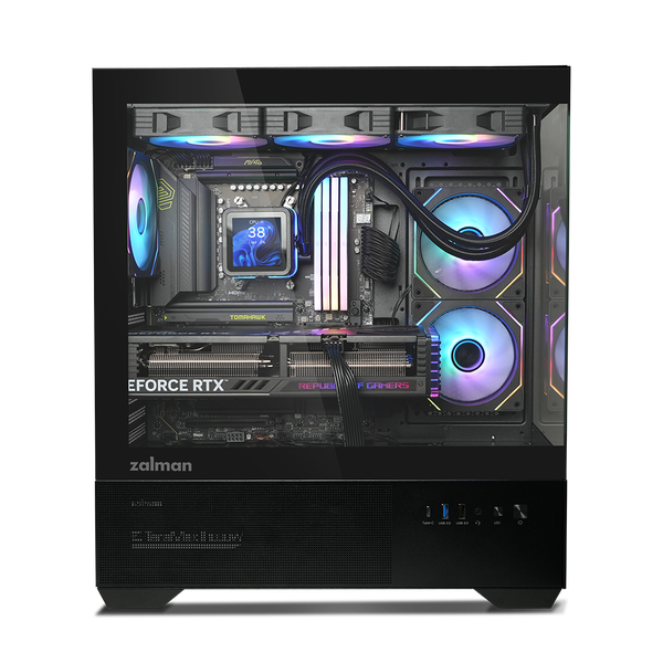  Thùng máy Zalman Chronix V2 (Kèm sẵn 3 Fan) | ATX, Đen 