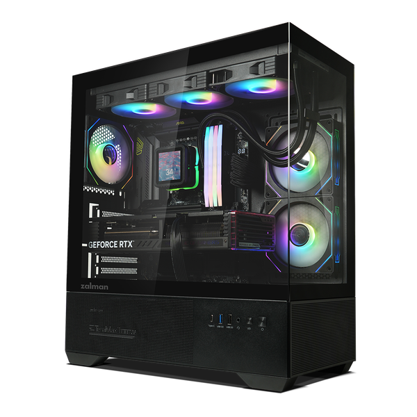  Thùng máy Zalman Chronix V2 (Kèm sẵn 3 Fan) | ATX, Đen 