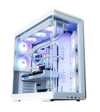  Thùng máy hồ cá Zalman P60 Kính cong Nguyên Khối (Kèm sẵn 5 Fan) | ATX, Trắng 