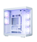  Thùng máy hồ cá Zalman P60 Kính cong Nguyên Khối (Kèm sẵn 5 Fan) | ATX, Trắng 
