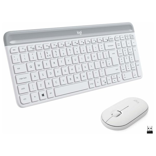  Combo Phím + Chuột Logitech MK470 (920-009183) | Không dây, Siêu mỏng, Trắng 
