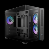  Thùng máy Gamdias Atlas M3M (Kèm sẵn 3 Fan ARGB) | M-ATX, Micro Tower, Kính cường lực, Đen 