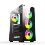  Thùng máy MAGIC GA-03 ATX (Chưa kèm Fan) | Mặt Kính, Đen 