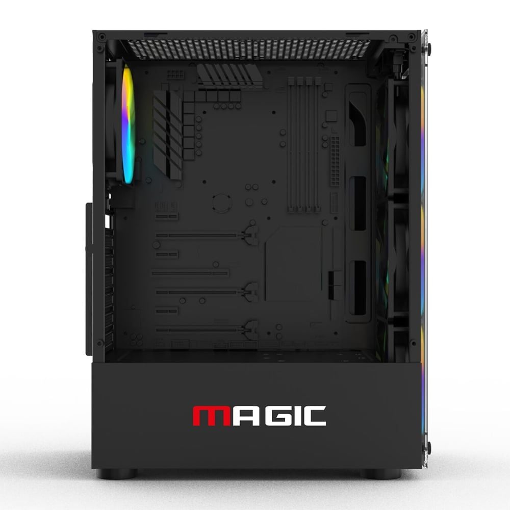 Thùng máy MAGIC GA-03 ATX (Chưa kèm Fan) | Mặt Kính, Đen
