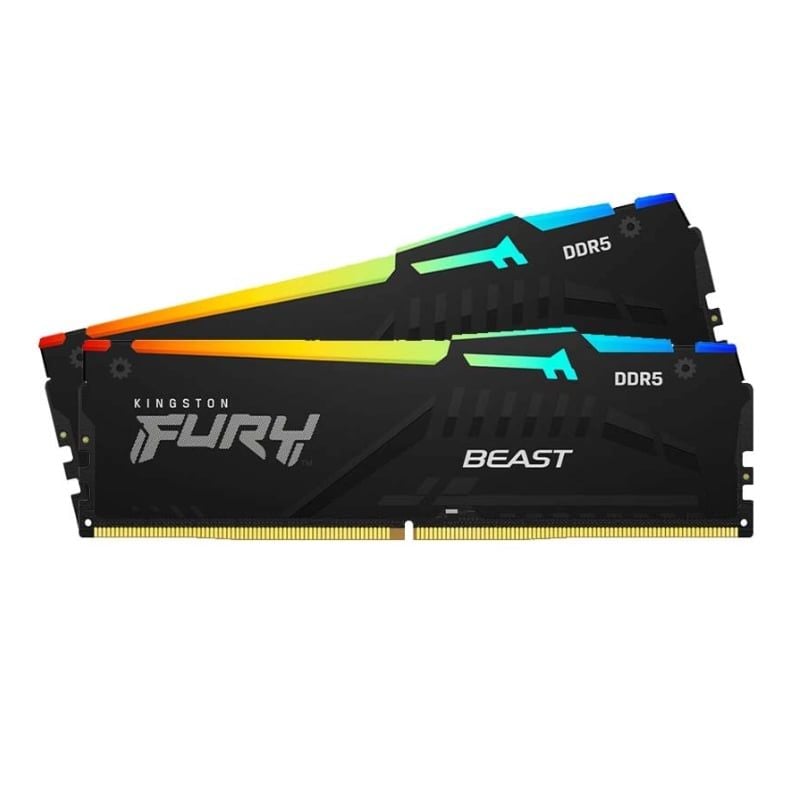 Ram DDR5 32GB/5600Mhz Kingston Fury Beast RGB 2x16G (KF556C40BBAK2