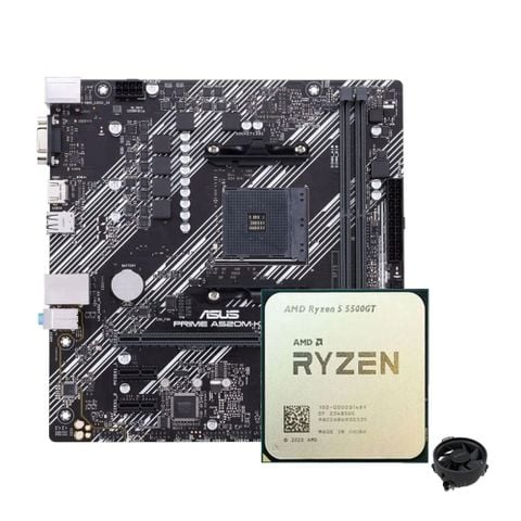 COMBO AMD R5 5500GT -ASUS A520M-K PRIME