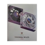  Quạt tản nhiệt PC Leopard Interstellar V4 LCD | 120mm, ARGB, Gió thuận, LCD, Trắng 