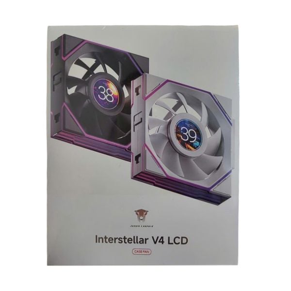  Quạt tản nhiệt PC Leopard Interstellar V4 LCD | 120mm, ARGB, Gió thuận, LCD, Trắng 