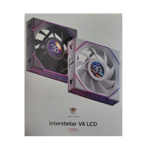  Quạt tản nhiệt PC Leopard Interstellar V4 LCD Digital | 120mm, ARGB, Gió ngược, LCD, Trắng 