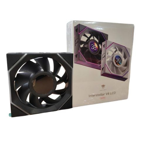  Quạt tản nhiệt PC Leopard Interstellar V4 LCD Digital | 120mm, ARGB, Gió ngược, LCD, Đen 